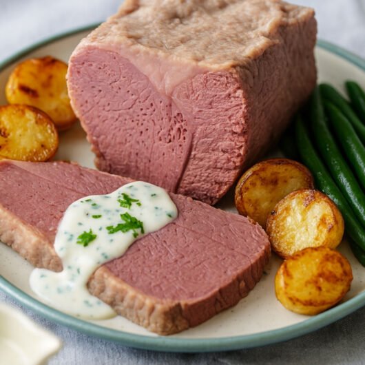 Classic Aussie Silverside With Parsley Sauce