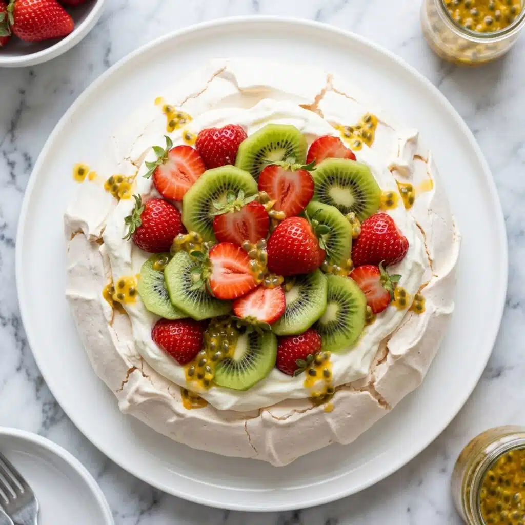 pavlova recipe stiff peak meringue in a stand mixer bowl