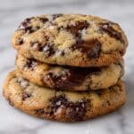 chocolate chip cookie recipe thick chewy cookies with dark chocolate chunks and sea salt