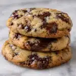 chocolate chip cookie recipe thick chewy cookies with dark chocolate chunks and sea salt