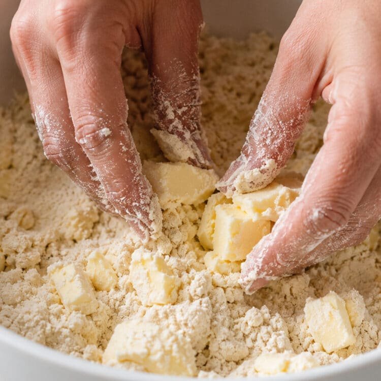 rock cake recipe rubbing cold butter into flour until coarse breadcrumb texture
