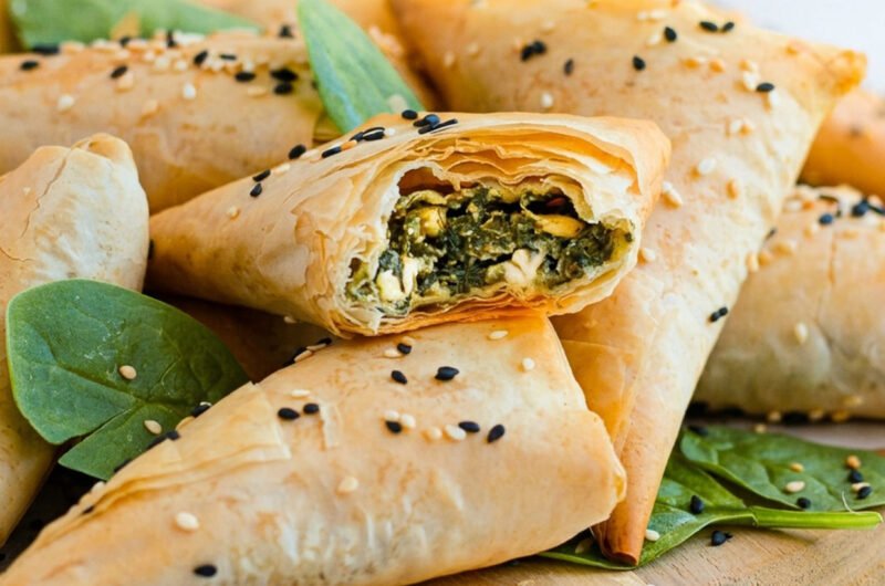 Spinach and Feta Triangles